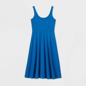 A new day ballet midi dress blue